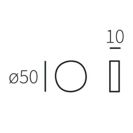 Studio Mariani Artax beldrukker rond matbrons afmetingen