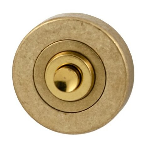 Studio Mariani Nika beldrukker rond getrommeld messing