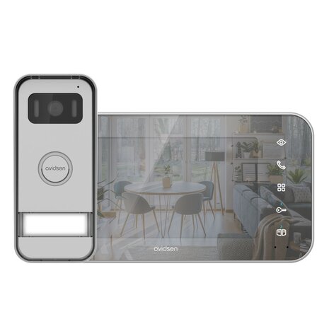 Avidsen MAYA 112291 bedrade videodeurbel met spiegeleffect scherm uit