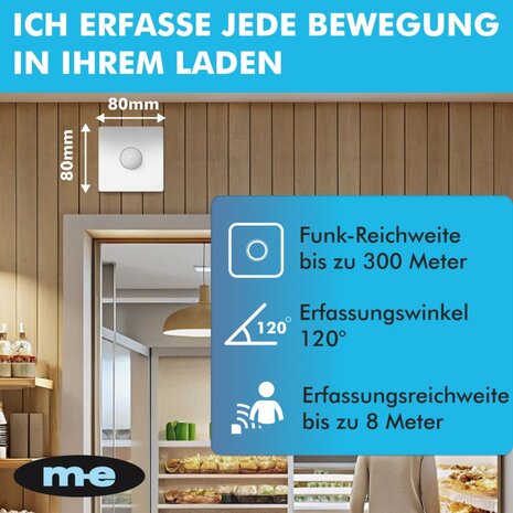 M-E BELL-5804 Wifi draadloze bewegingsmelder + app
