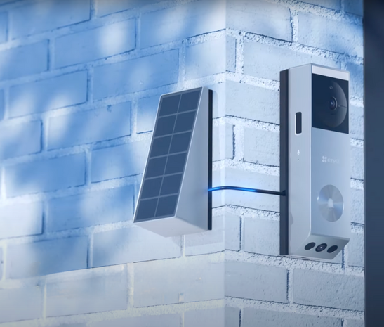 Ezviz EP3x Pro slimme videodeurbel op batterijen met zonnepaneel 2K paneel