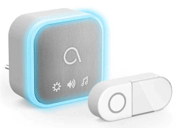 Avidsen 102512 Sona-T Plug-In draadloze deurbel met flitslicht op netstroom