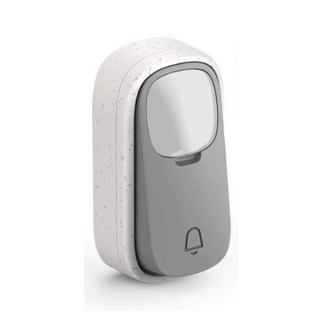 Avidsen 102498 draadloze en kinetische deurbel bamboe