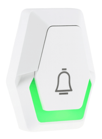 Pilota Porta draadloze deurbel 400 meter bereik met 3 ontvangers op batterijen + flitslicht