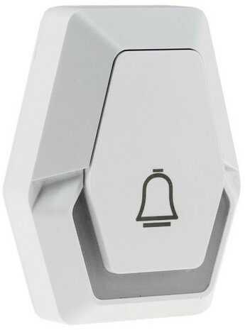 Pilota Porta draadloze deurbel 400 meter bereik met 3 ontvangers op batterijen + flitslicht