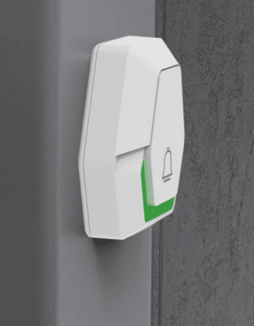 Pilota Porta draadloze deurbel 400 meter bereik met 3 ontvangers op batterijen + flitslicht