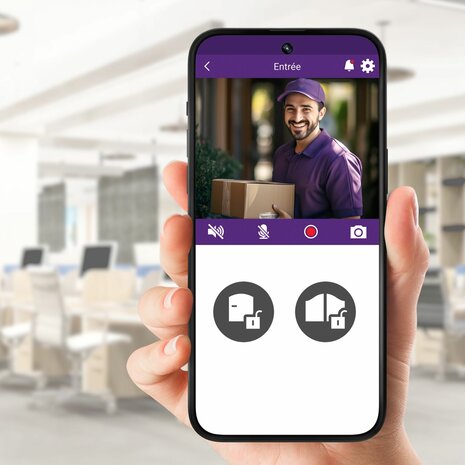 Philips WelcomeEye AddScreen 7 inch scherm app