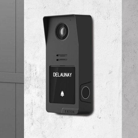 Extel 720335 Digital Connect bedrade video intercom met vingerafdruklezer