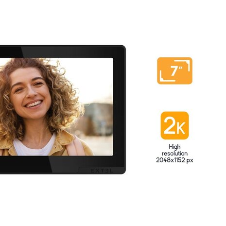 Extel 720335 Digital Connect bedrade video intercom met vingerafdruklezer