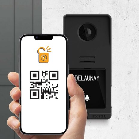 Extel 720335 Digital Connect bedrade video intercom met vingerafdruklezer