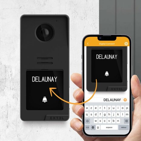 Extel 720335 Digital Connect bedrade video intercom met vingerafdruklezer