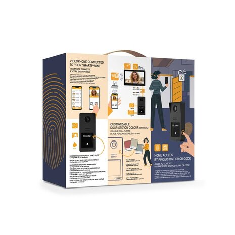 Extel 720335 Digital Connect bedrade video intercom met vingerafdruklezer