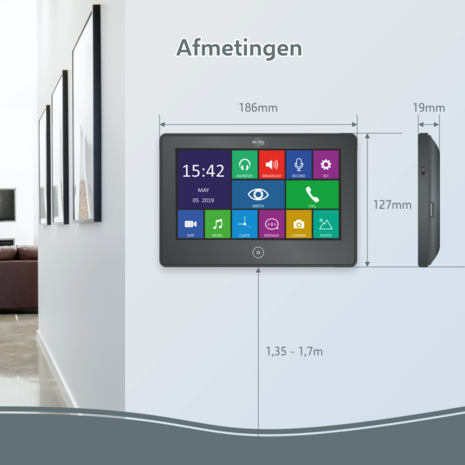 Elro Pro Full HD PV40 bedrade intercom met camera voor 2 appartementen