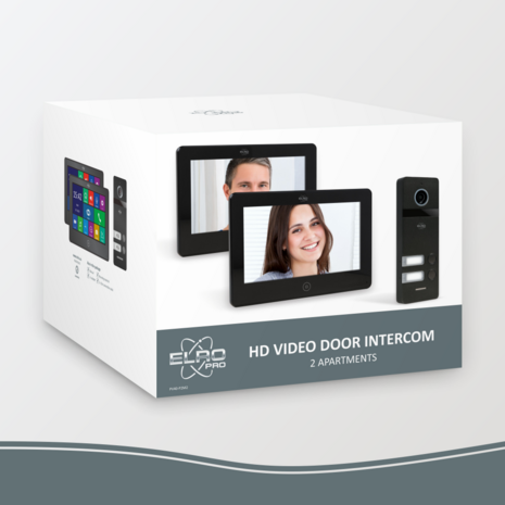 Elro Pro Full HD PV40 bedrade intercom met camera voor 2 appartementen