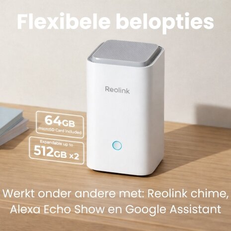 Reolink Home Hub flexibele belopties