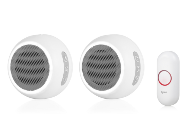 Byron DBY-23514 draadloze deurbel met plug-in en batterij ontvangers