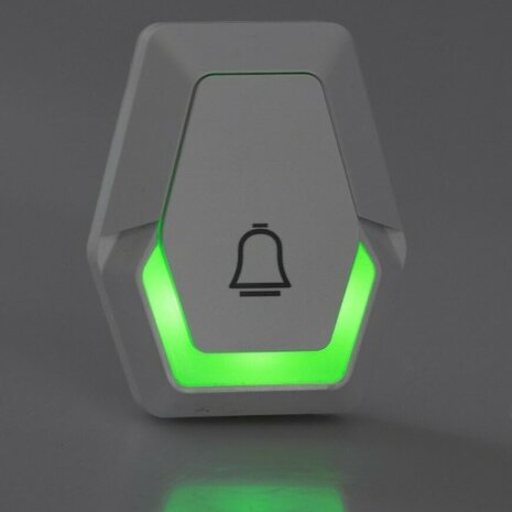 Pilota Porta draadloze deurbel 400 meter bereik flitslicht beldrukker