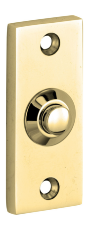 Artitec 95456 beldrukker rechthoekig messing ongelakt goud