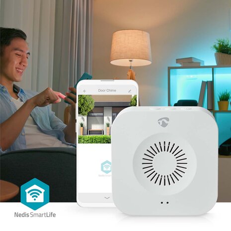 Nedis SmartLife WIFICDPC20WT draadloze gong