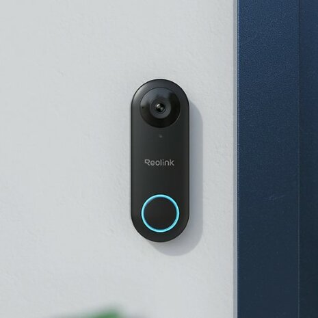 Reolink Smart 2K+ bedrade slimme wifi plug-in videodeurbel met gong - zwart