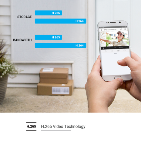 Ezviz DP2C draadloze digitale deurspion met camera en scherm zilver
