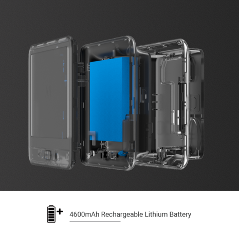 Ezviz DP2C draadloze digitale deurspion met camera en scherm zilver batterij