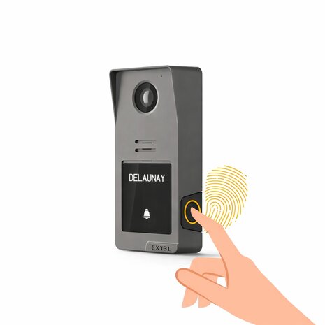 Extel 720335 Digital Connect bedrade video intercom buitenunit grafiet