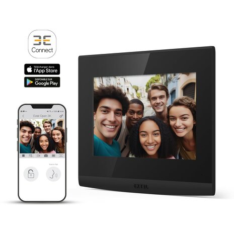 Extel 720330 Open 3K bedrade video intercom met toetsenbord en 7 inch scherm app