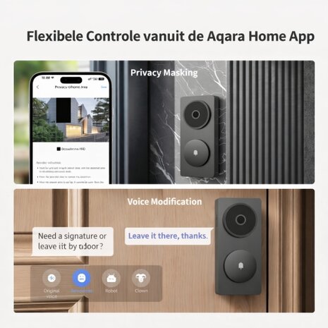 Aqara Smart Video Doorbell G410 Select Aqara Home App