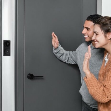 Aqara Smart Video Doorbell G4 - bedrade & draadloze videodeurbel met gong - zwart voordeur