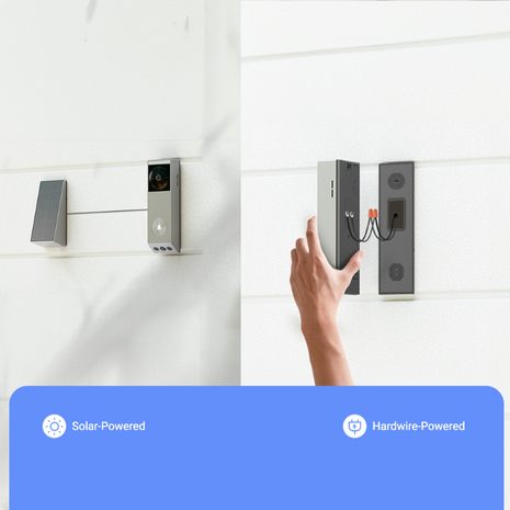 Ezviz EP3x Pro slimme videodeurbel op batterijen met zonnepaneel 2K