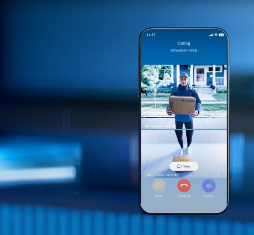 Ezviz EP3x Pro slimme videodeurbel op batterijen met zonnepaneel 2K app
