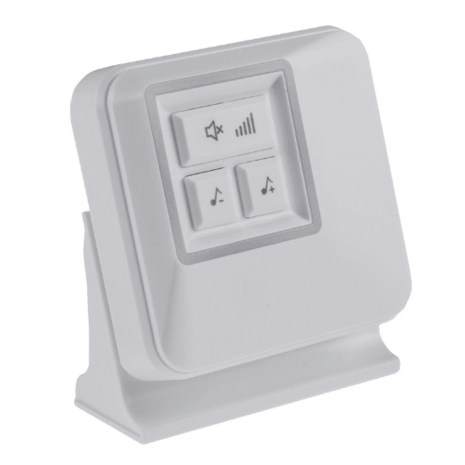 Pilota Porta draadloze deurbel 400 meter bereik met 4 ontvangers op batterijen + flitslicht