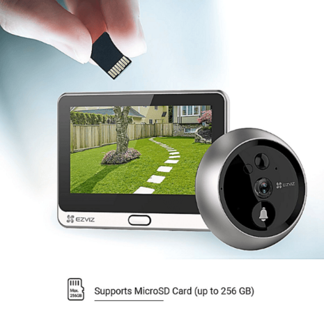 Ezviz DP2C draadloze digitale deurspion met camera en scherm goud