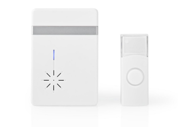 Nedis DOORB212WT draadloze deurbelset op batterijen