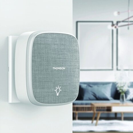 Thomson 513133 draadloze deurbel met kinetische knop en 3 plug-in ontvangers
