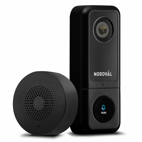 Nordv&auml;l SH105 slimme video deurbel 128GB + ontvanger