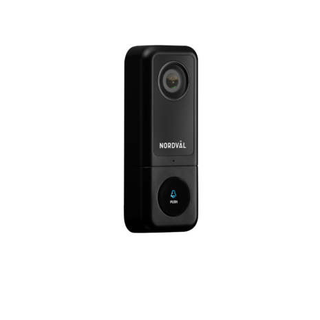 Nordv&auml;l SH105 slimme video deurbel 64GB + ontvanger linkerzijde