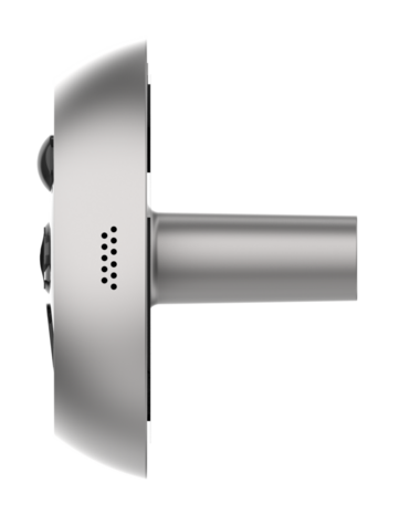 Ezviz DP2C draadloze digitale deurspion met camera en scherm zilver zijkant camera