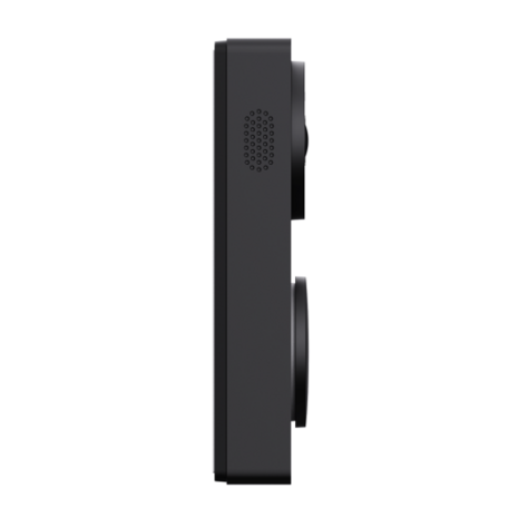 Aqara Smart Video Doorbell G410 Select - bedrade & draadloze videodeurbel met gong - zwart zijkant links
