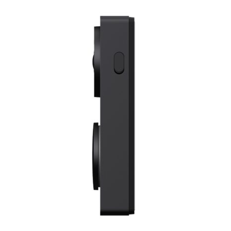 Aqara Smart Video Doorbell G410 Select - bedrade & draadloze videodeurbel met gong - zwart zijkant rechts