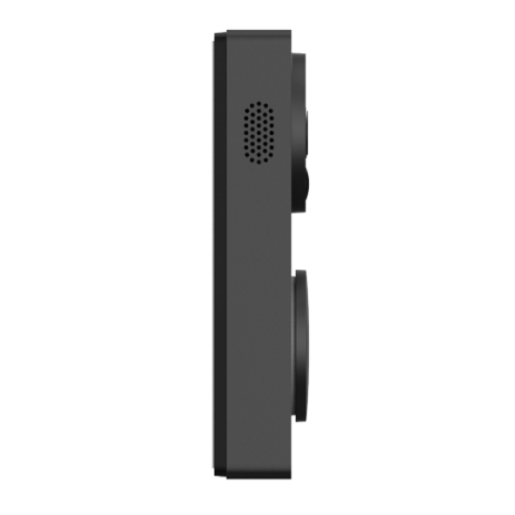Aqara Smart Video Doorbell G4 - bedrade & draadloze videodeurbel met gong - zwart zijkant