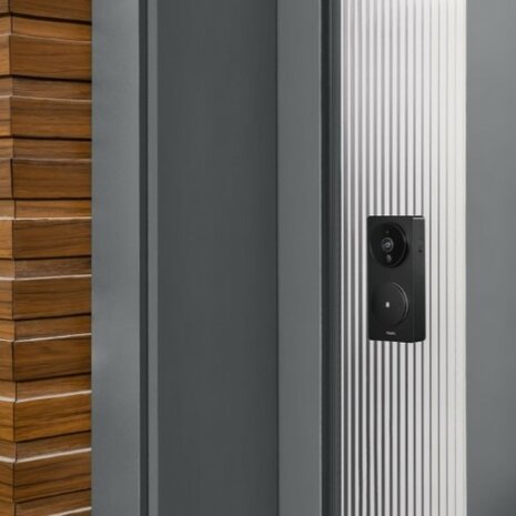 Aqara Smart Video Doorbell G4 - bedrade & draadloze videodeurbel met gong - zwart voordeur
