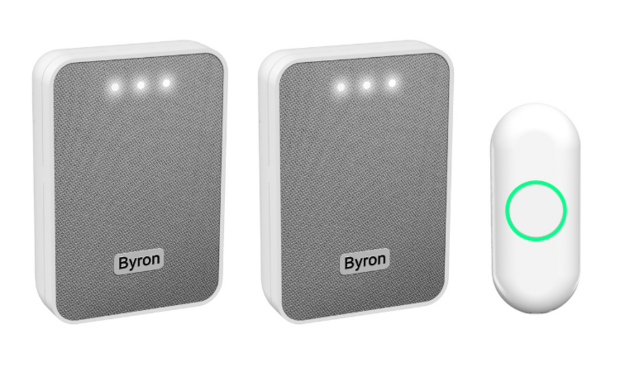 Byron DBY-22324 draadloze deurbel met twee ontvangers