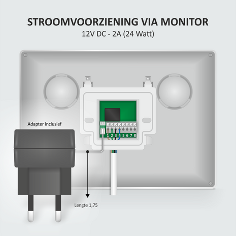 Elro DV4000IP2 bedrade intercom deurbel voor 2 appartementen met schermen en app monitor