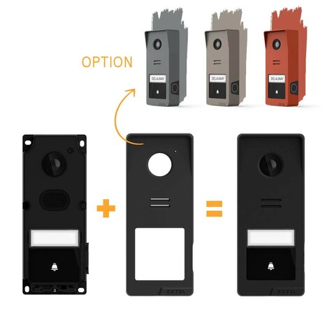 Extel 720337 Wave 3 draadloze video intercom extra kleuren