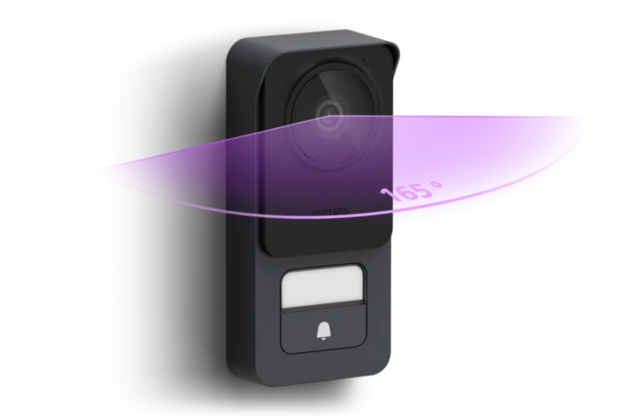Philips WelcomeEye Connect 3K bedrade deurbel met camera buitenunit kijkhoek