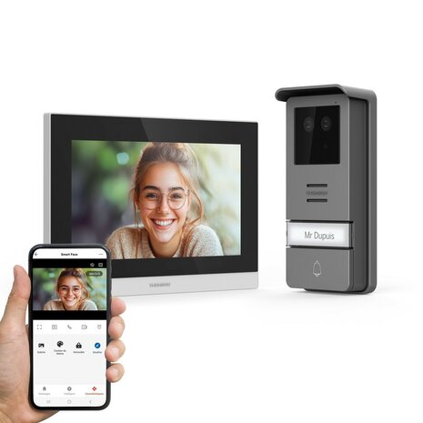 Thomson 512278 Smart Face bedrade video intercom met gezichtsherkenning