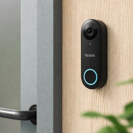 Reolink Smart 2K+ bedrade slimme wifi plug-in videodeurbel met gong - zwart