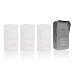 Byron DIC-21535 Draadloze audio deurbel voor 3 appartementen Byron DIC-21535 Draadloze audio deurbel voor 3 appartementen